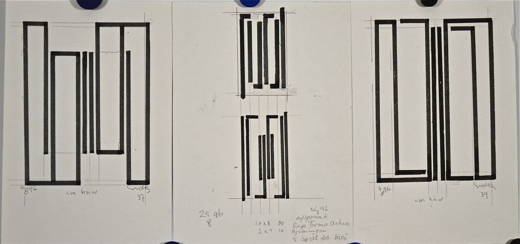 Siep van den Berg: Drie tekeningen. verkocht voor € 100!