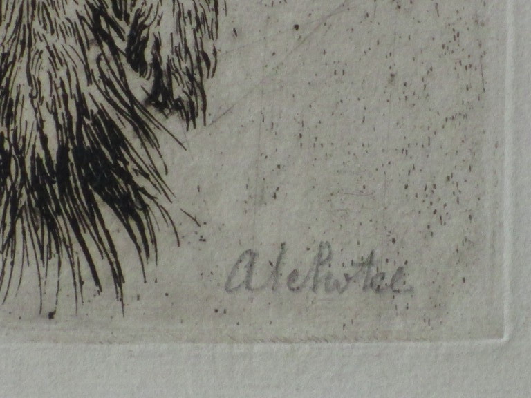 Andreas Schotel, Hermelijn in strik, Ets kopen? Bied vanaf 50!