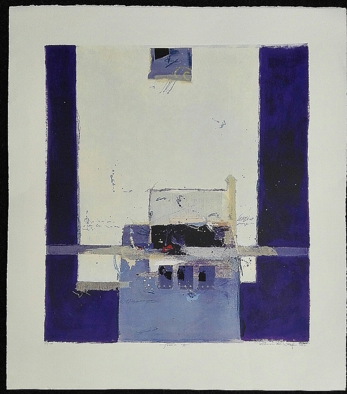 Ron van der Werf, zeefdruk op papier, Titel: Mysterie II kopen? Bied vanaf 50!