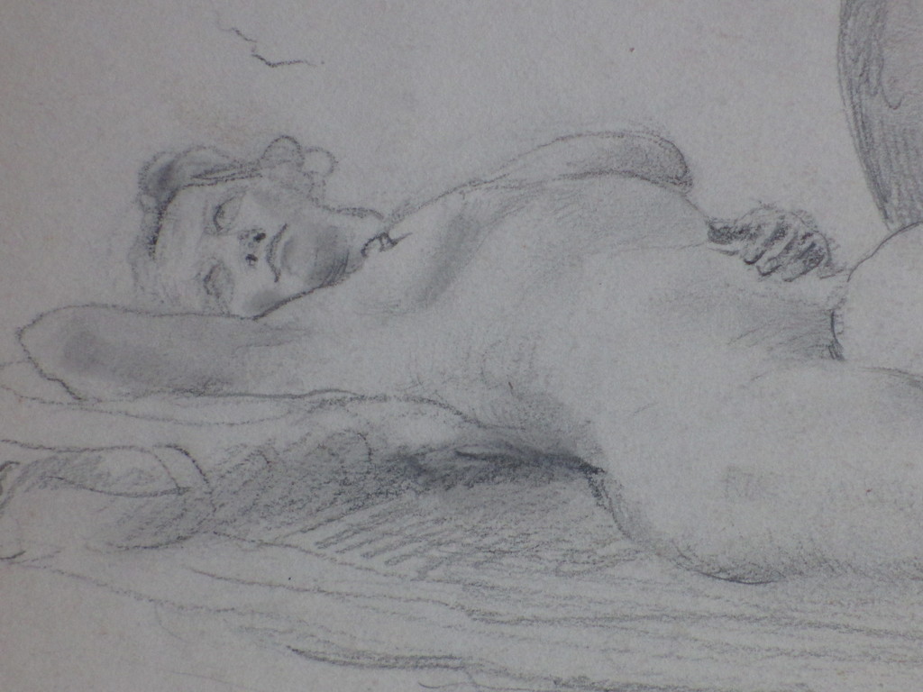 Harm Kamerlingh Onnes, Liggend Naakt, Inkttekening kopen? Bied vanaf 1!