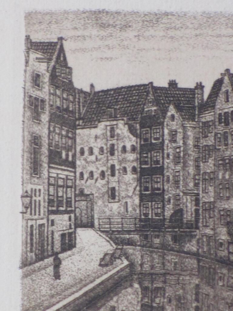 Sal Meijer, Oude Zijds Achterburgwal Amsterdam, Ets kopen? Bied vanaf 75!