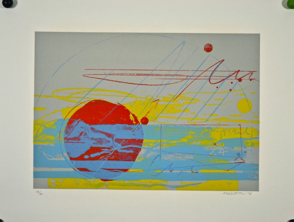 Sam Middleton: Litho. Abstracte compositie kopen? Bied vanaf 35!