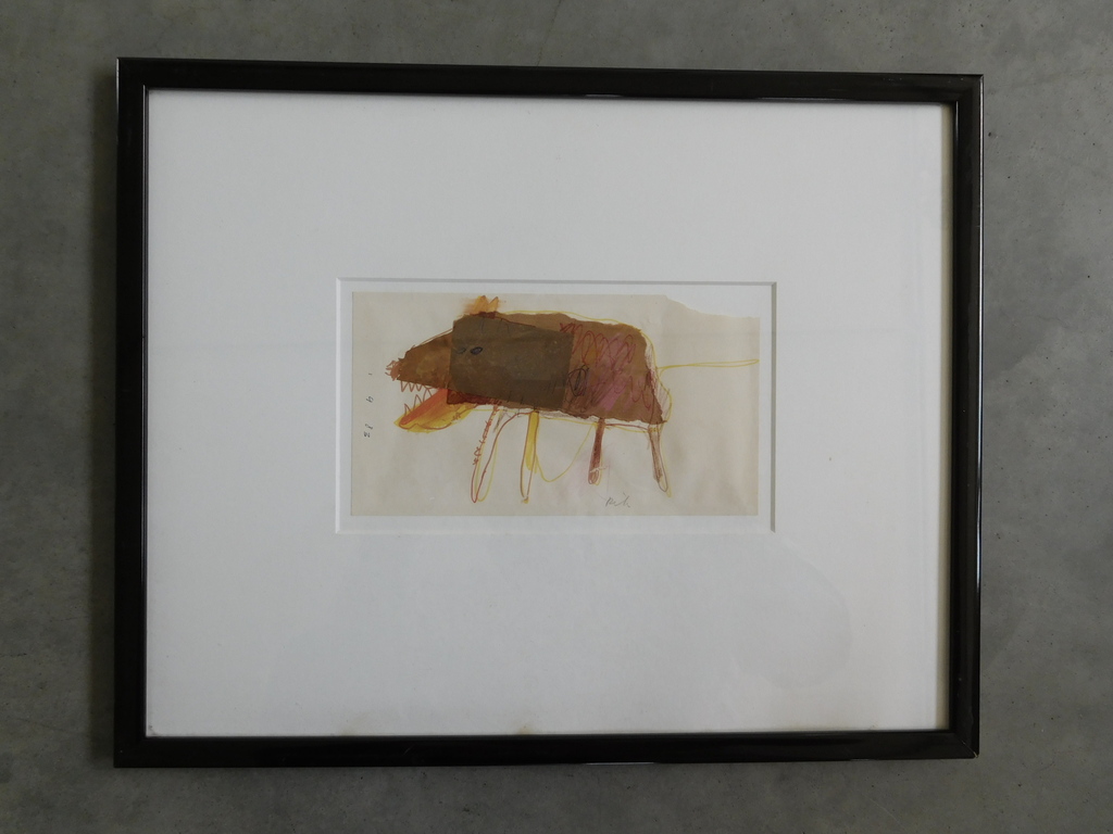 Rik van Iersel, Originele collage/ tekening,1983, gesigneerd  kopen? Bied vanaf 115!