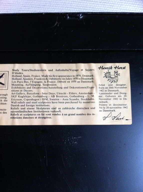 Wandskulptuur van Hendrik Horst kopen? Bied vanaf 250!