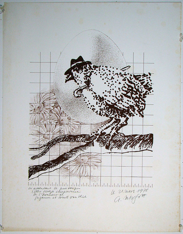 Mirfott, A. - 'en attendant le printemps', litho. kopen? Bied vanaf 1!