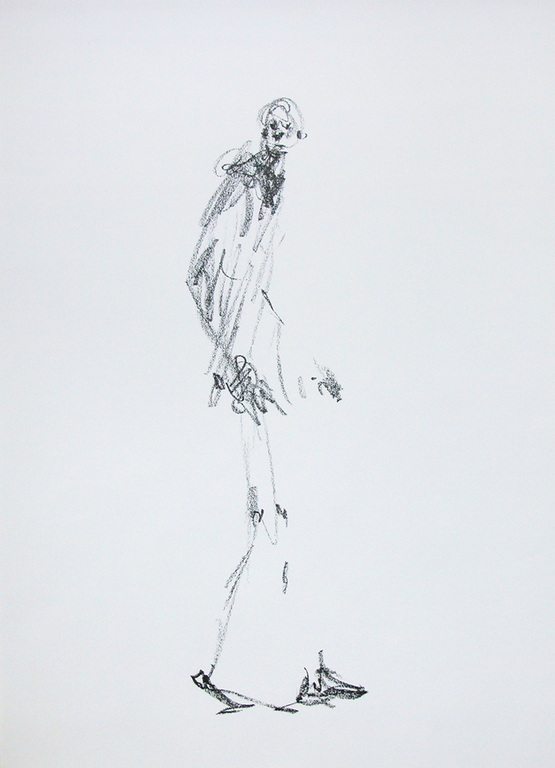 ALBERTO GIACOMETTI, originele lithografie, ‘Dessin II', 1978 verkocht voor € 70!