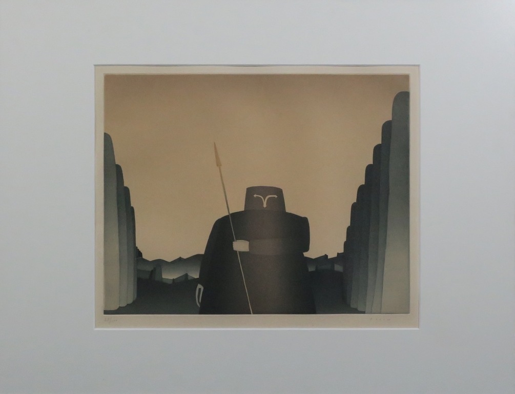 Jean Michel Folon: Litho, Zonder titel - Ingelijst kopen? Bied vanaf 50!