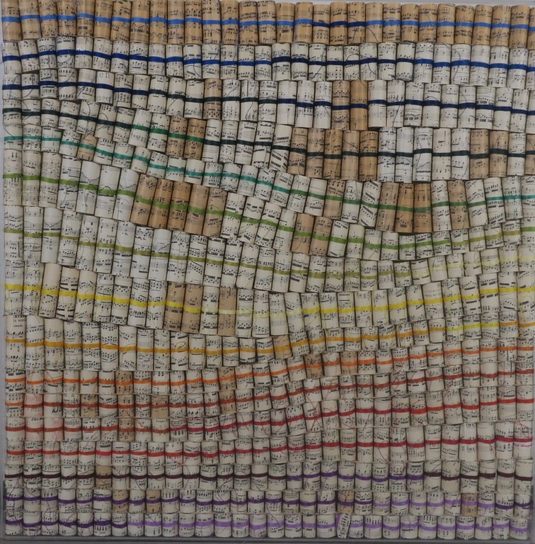 Stef Kreymborg: Bladmuziek en garen, Ingewikkelde muziek II - Ingelijst kopen? Bied vanaf 250!