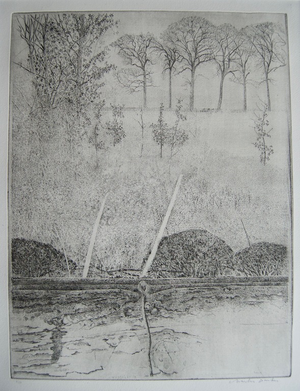 Charles Donker - ets - Vossegat 2 verkocht voor € 131!