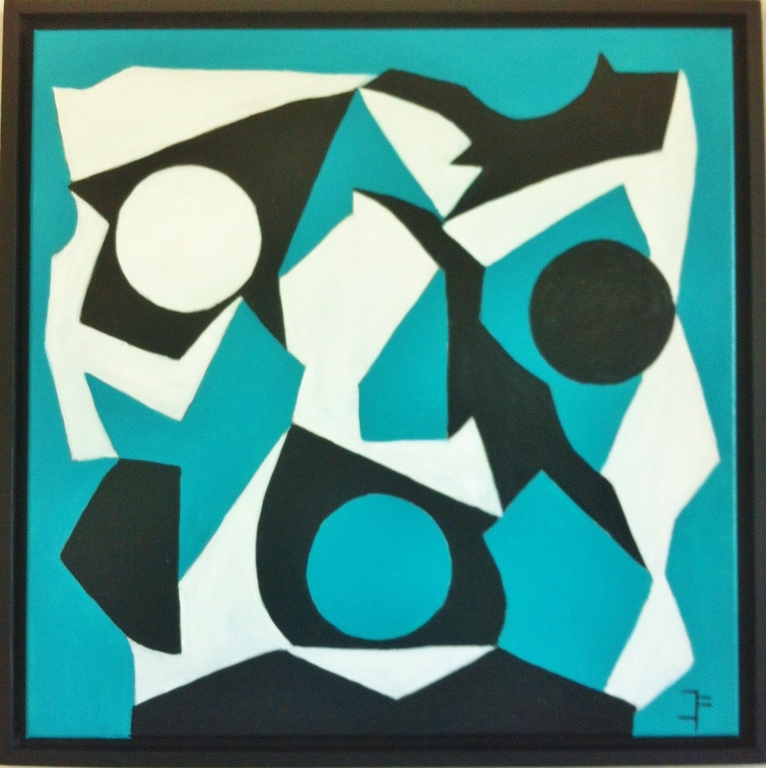 John Foppen -"Geo TQBW...."Olieverf  op canvas-gesigneerd-ingelijst-2016. kopen? Bied vanaf 149!