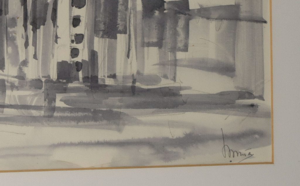 Wim Tax: Aquarel, Z.T. - Ingelijst kopen? Bied vanaf 1!