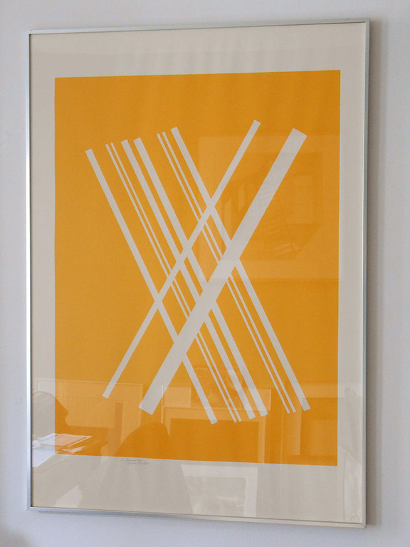 Willem Hussem - zeefdruk, ingelijst. verkocht voor € 160!