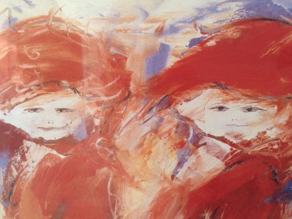 Annemiki Bok, prachtig schilderij *voor zover bekend slechts 1 gemaakt(ingelijs) kopen? Bied vanaf 1!