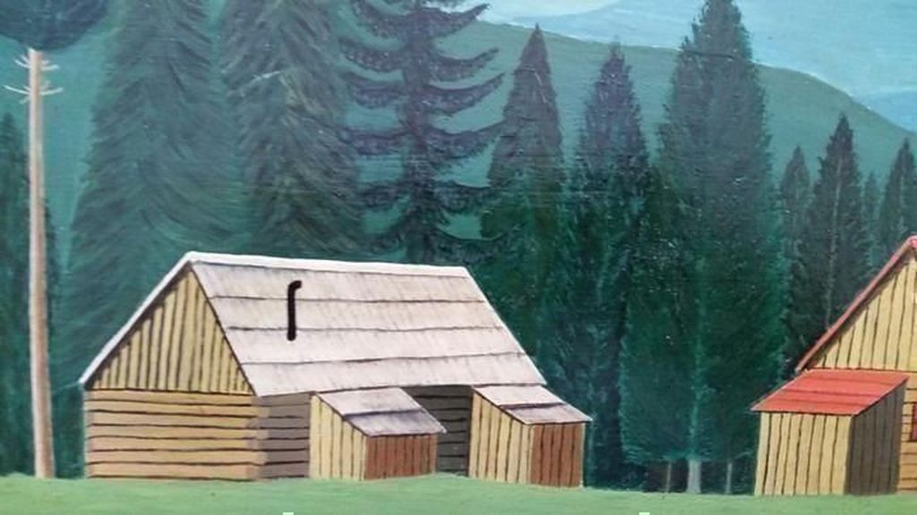D Varat-Hut met schapen-oliverf op hout-gesigneerd kopen? Bied vanaf 1!