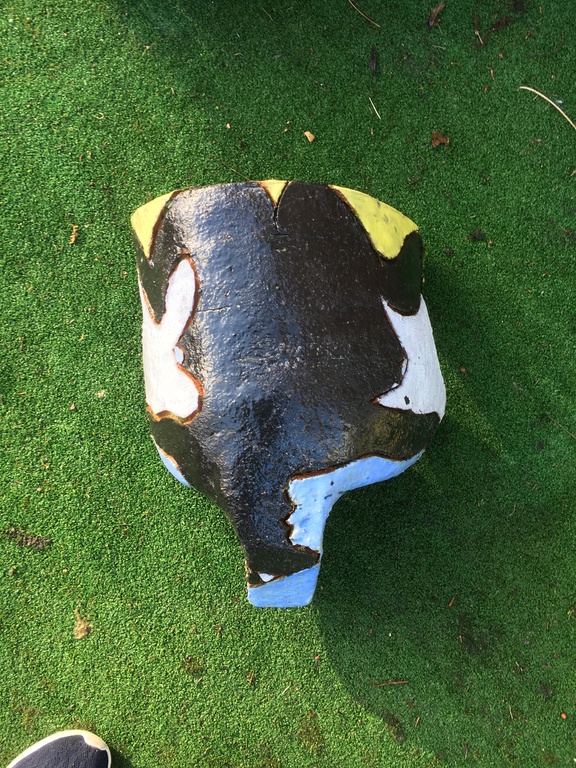 Beest in zwart, blauw, wit geel van Jan Snoeck kopen? Bied vanaf 400!