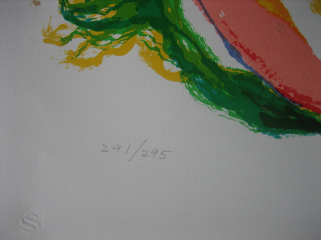 Ronald Julius Christensen - "Zinnias" - Lithografie - Handgesigneerd kopen? Bied vanaf 45!