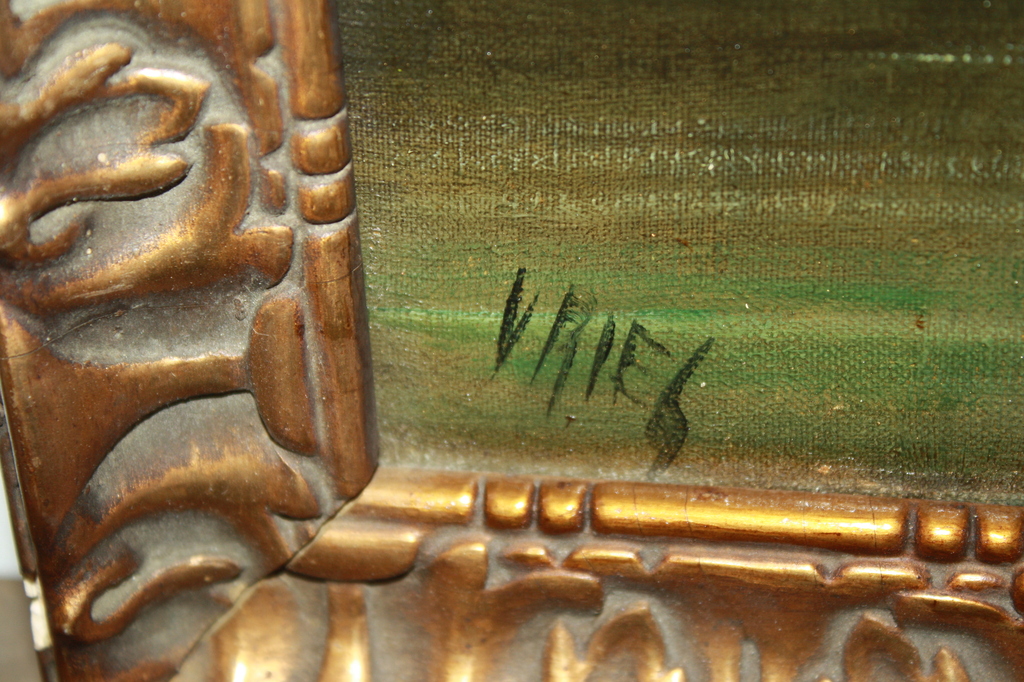 BOSLANDSCHAP MET BEEKJE in ZOMERLICHT van RIE kopen? Bied vanaf 1!