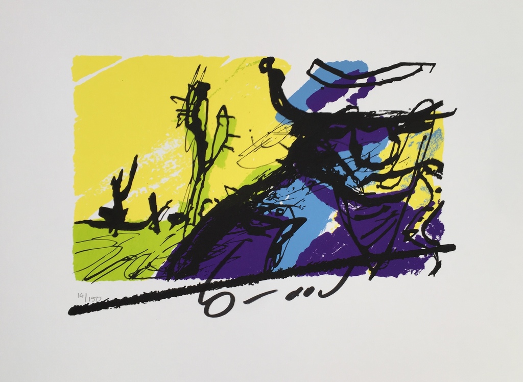 Herman Brood - Bono (U2) - Originele hand gesigneerde zeefdruk verkocht voor € 80!