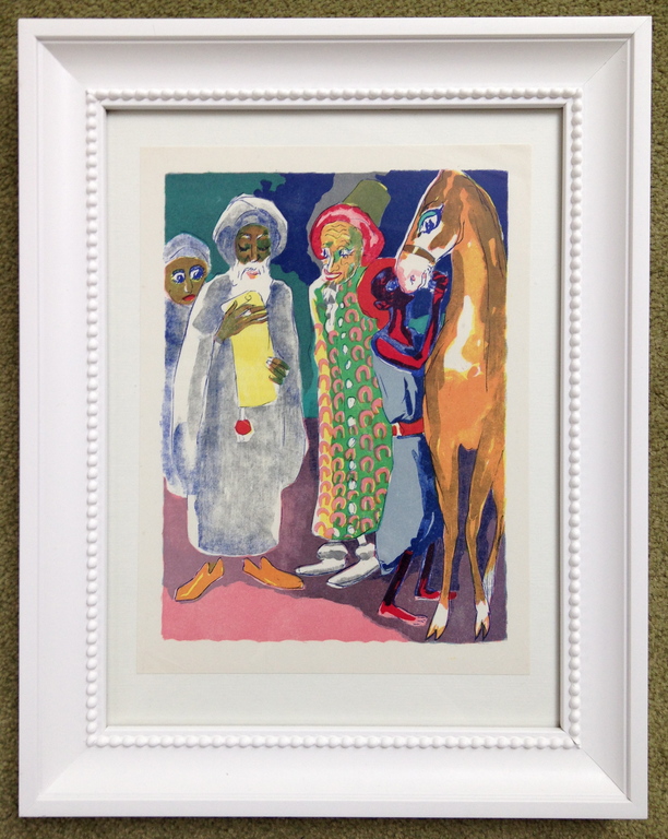 Kees van Dongen, Originele houtgravure uit 1955 verkocht voor € 45!