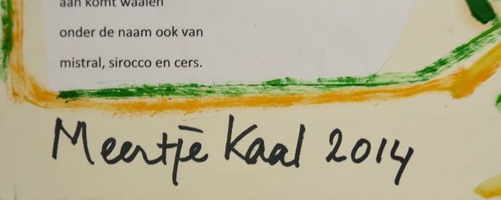 Lot met 3x olieverf en collage op stevig papier van Meertje Kaal kopen? Bied vanaf 1!