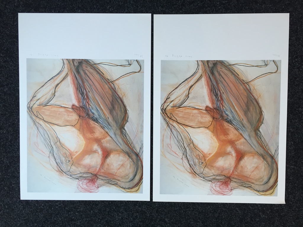 2 X HANS ABBING originele Zeefdruk/Litho voor het AIDS FONDS verkocht voor € 40!