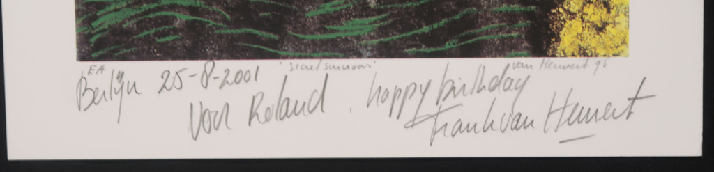 Frank van Hemert: Zeefdruk, Secret survivors kopen? Bied vanaf 20!