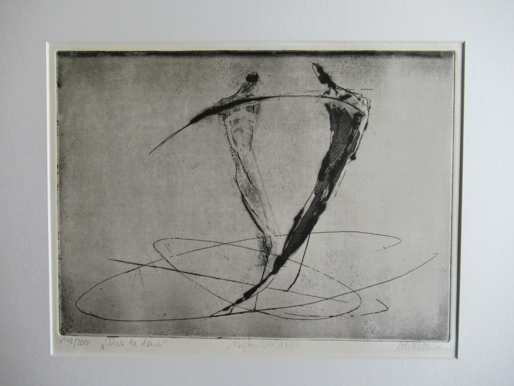 Onbekende kunstenaar - ets - "pas de deux" kopen? Bied vanaf 1!