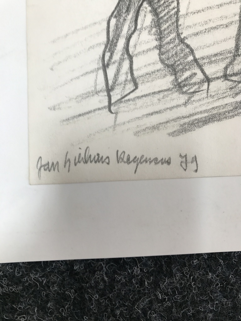 Jan Sierhuis  Prachtige tekening 1979-gesigneerd kopen? Bied vanaf 1!