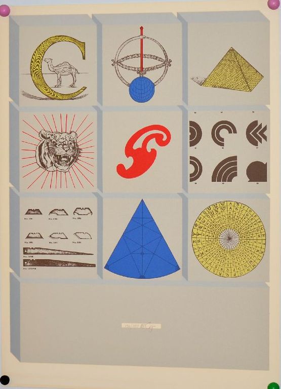 Lucio del Pezzo: grote kleurenlitho, Prent 190 kopen? Bied vanaf 50!