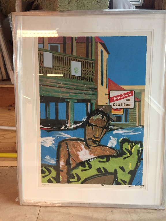 Herman Brood - Herman Brood | Zeefdruk 249 van 250 | Red Stripe / Club 300 | 85 x 105 cm verkocht voor € 250!
