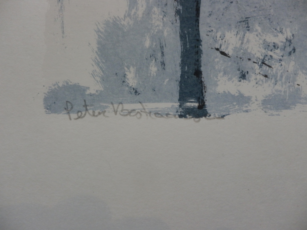 PETER BASTIAANSEN   Zeefdruk   BLACK DOG    Handgesigneerd kopen? Bied vanaf 49!