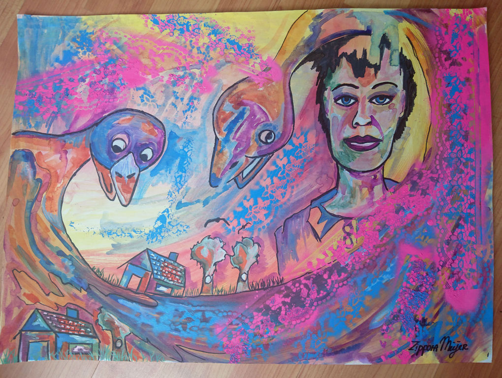 Fly to your destination  aquarel 300 grams op aquarelpapier  Zippora Meijer kopen? Bied vanaf 15!