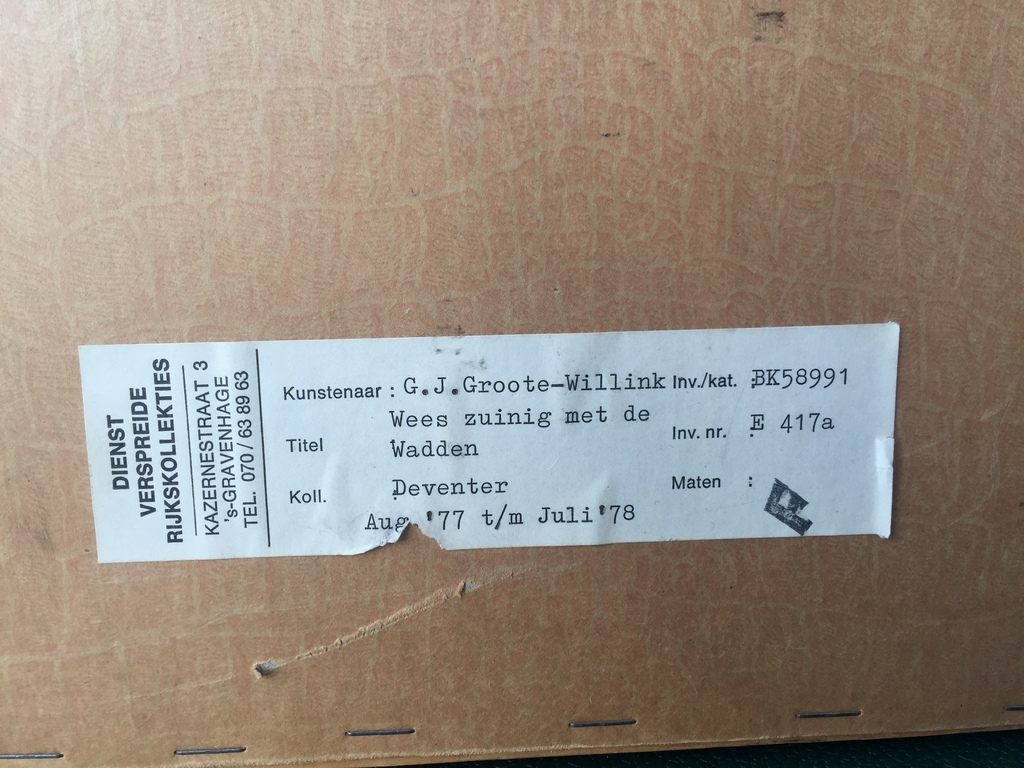 Gerrit Jan Groote Willink - Lijnets 1/5-13 1977 - Hollandslandschap kopen? Bied vanaf 1!