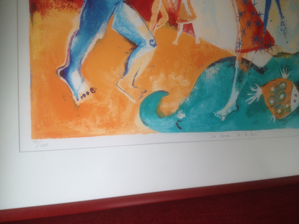 Angeles Nieto: zeefdruk, la danza de la luz (de dans van het licht) kopen? Bied vanaf 460!