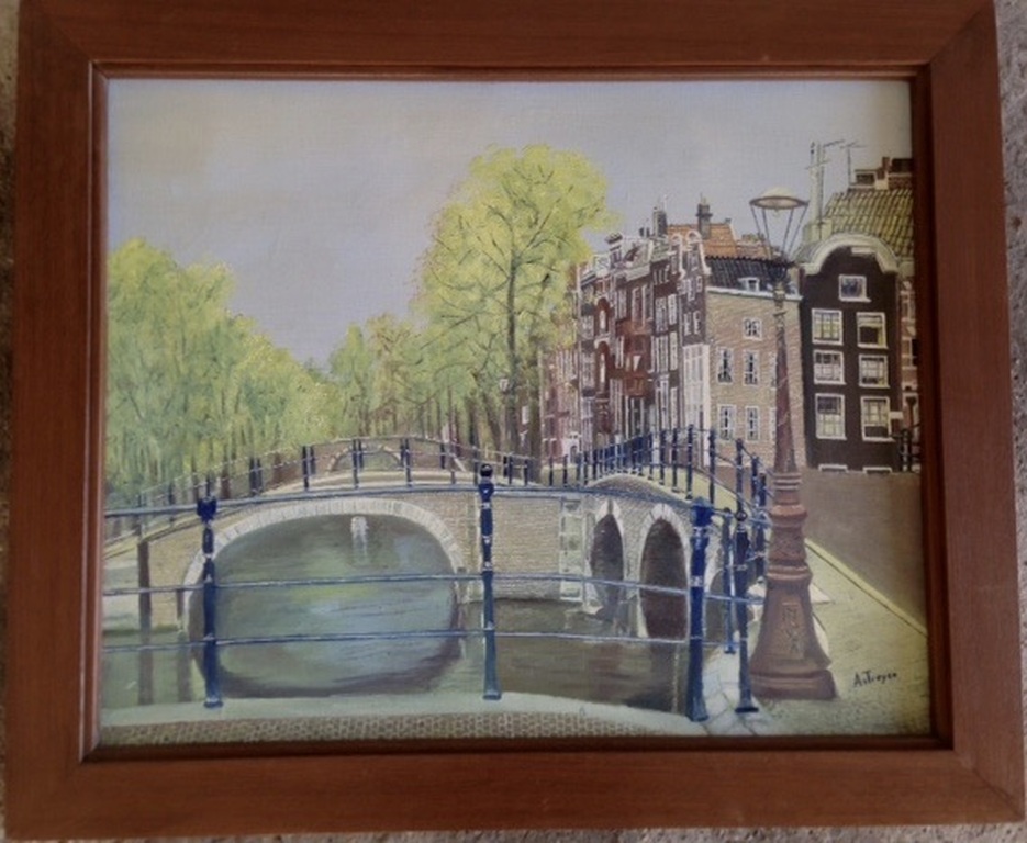 Kunstenaar onbekend - Amsterdamse grachten. kopen? Bied vanaf 25!