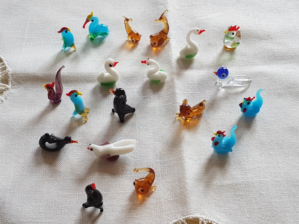 Murano glas(calcedonio)miniature vintage anni 70-18 pz kopen? Bied vanaf 1!