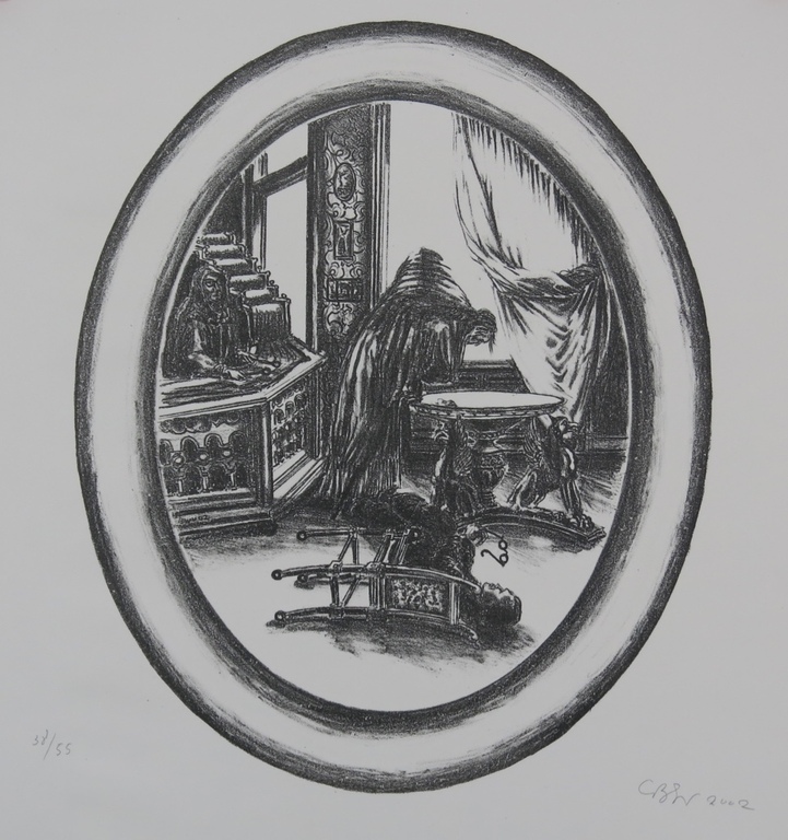 Lot met 16 grafische werken van Bernard Verhoeven: Litho, Tempeldienst kopen? Bied vanaf 1!