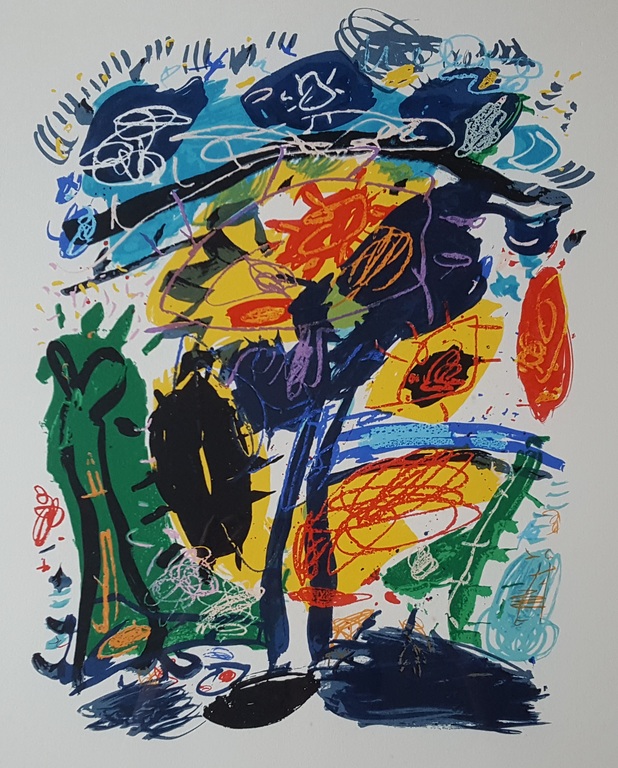 Kees Salentijn - zeefdruk 126/200, gesigneerd (groot) verkocht voor € 40!