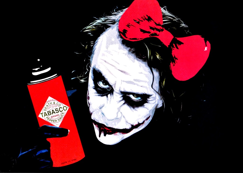 DEATH NYC - Large Print Painting "Joker Pepper Spray" Signed Numbered with COA kopen? Bied vanaf 1!