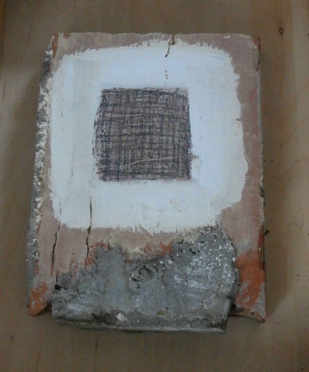 Christiaan Paul Damsté - ingelijste bewerkte steen in baklijst verkocht voor € 325!