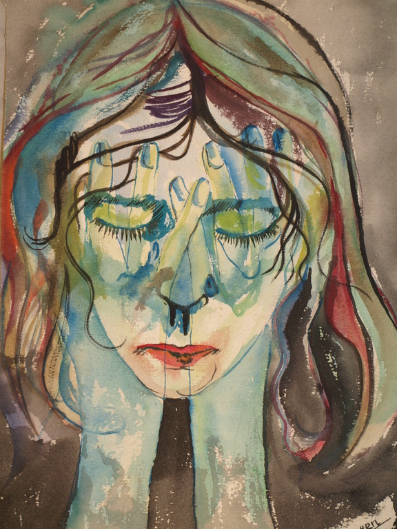 P. H. Langen - Aquarel – Portret – Gesigneerd & ingelijst - *DAKA-AANBIEDING* kopen? Bied vanaf 23!