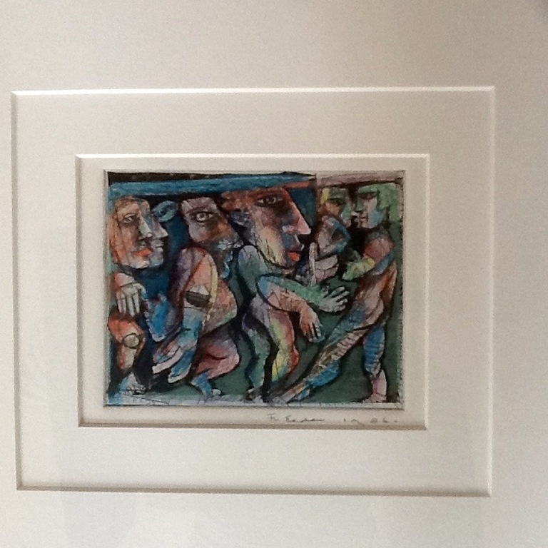 Frits van Eeden, handingekleurde ets (unica) verkocht voor € 75!