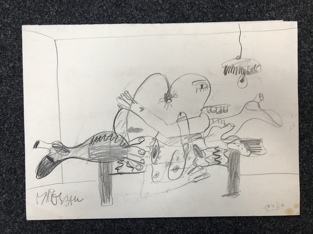 2 x Anton Martineau ( CoBrA ) Prachtige tekeningen Voorstudie kopen? Bied vanaf 1!