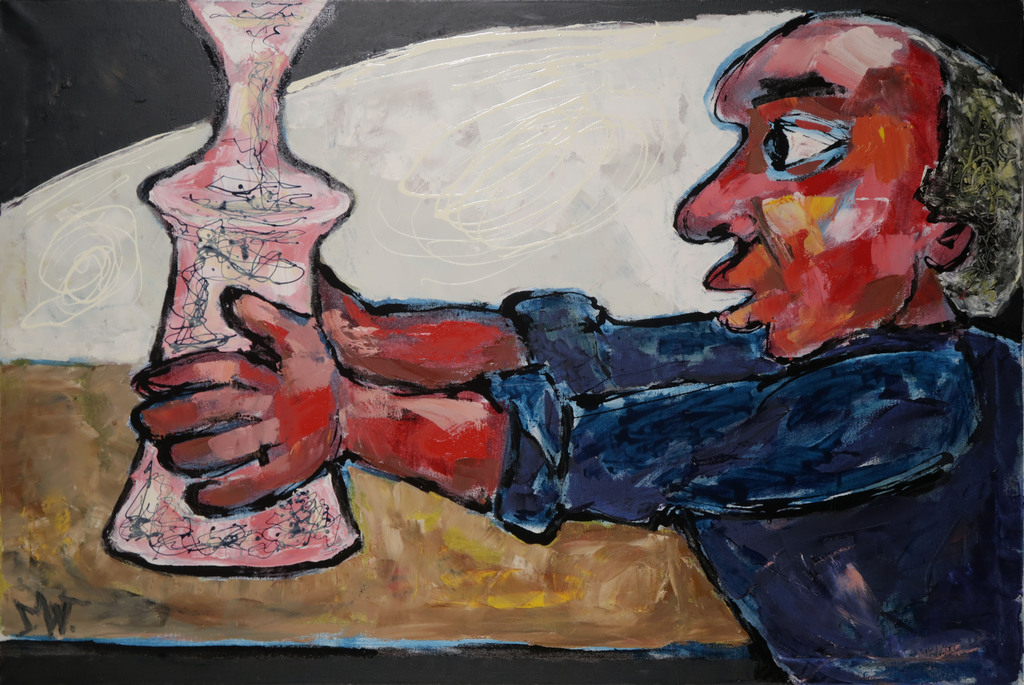 Martin van Wordragen: Olieverf op doek, Expert met object - Ingelijst (Groot) kopen? Bied vanaf 850!