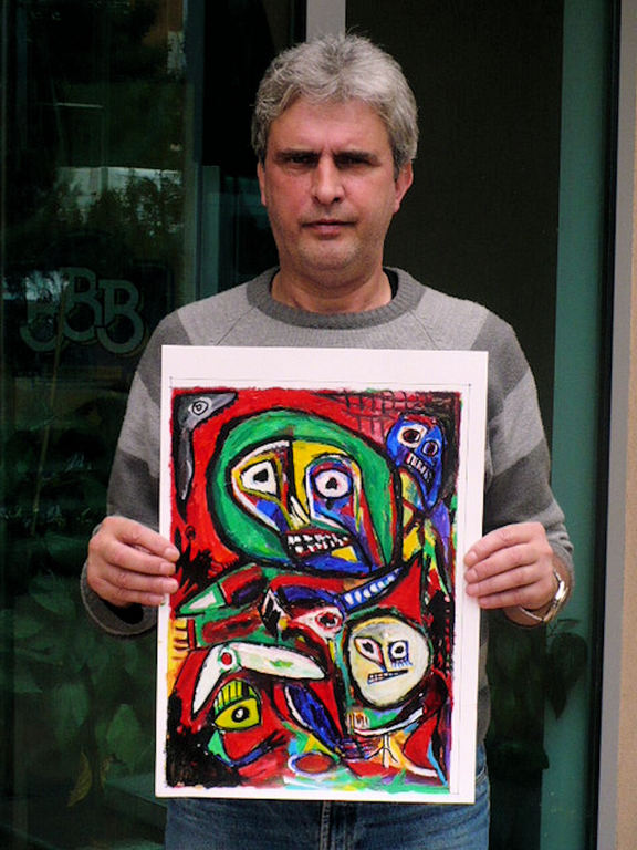 verlatenheid- acryl op papier-gesigneerd kopen? Bied vanaf 80!