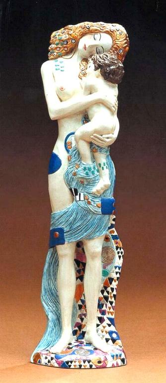 GUSTAV KLIMT, 3D-sculpture: Three ages of woman (3 levensfasen v/e vrouw) verkocht voor € 80!