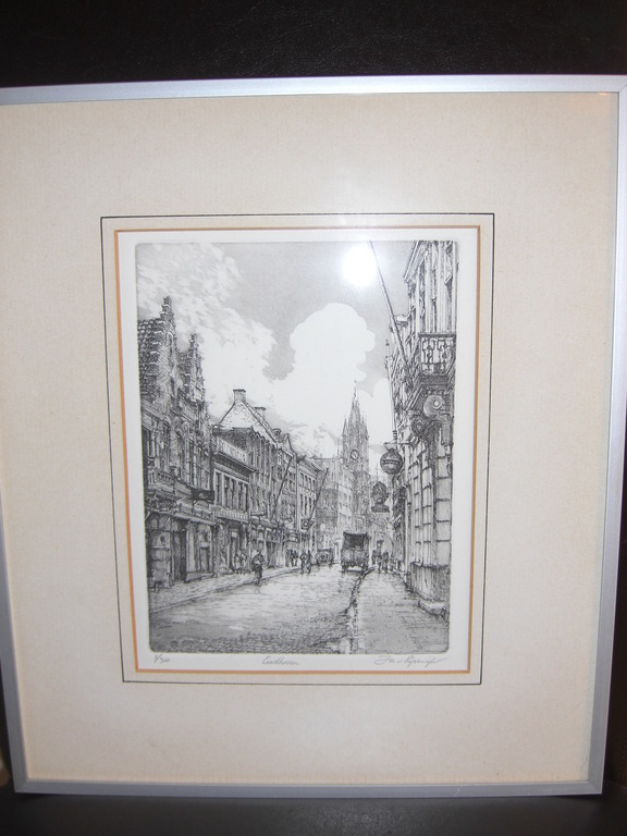 Cornelis Jan van Rijsewijk, geboren 1954 te Dieren, ets, Eindhoven kopen? Bied vanaf 30!