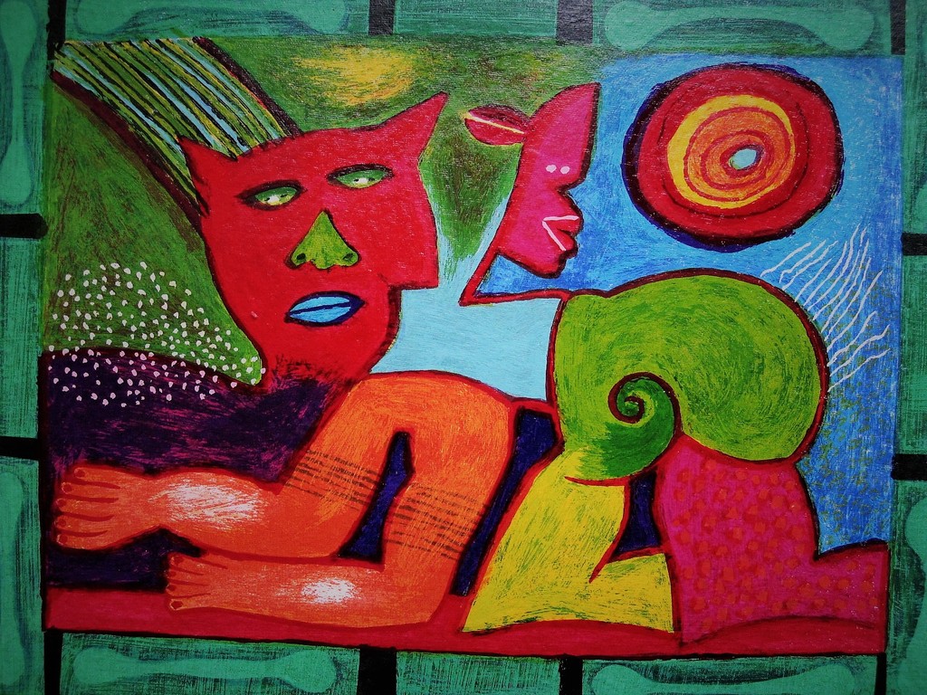 Karakteristiek expressionistisch gesigneerd Zeefdruk Clemens Briels "Gato" kopen? Bied vanaf 1!