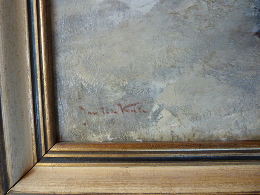 Jan ten Kate ( 20e eeuw )  -  Op weg in de winter. kopen? Bied vanaf 1!