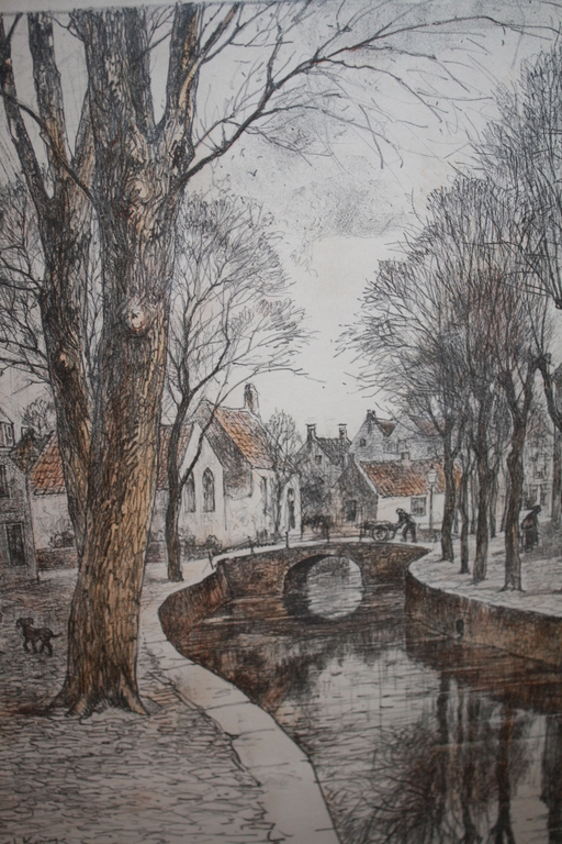 Edzard Koning 1869 - 1954 - figuren in dorp bij EDE verkocht voor € 50!